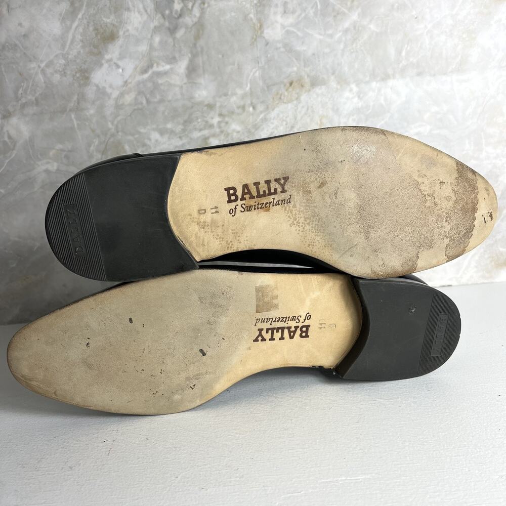 Vintage Bally Dress Shoes Black Tassel Loafers Men’s 11M Made In Switzerland - Picture 11 of 11